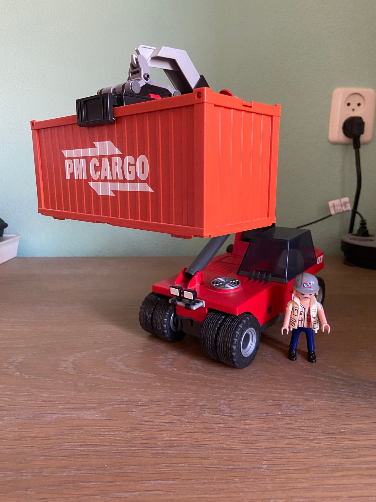 Playmobil PM Cargo Container Vorkheftruck met Container, Ophalen of Verzenden, Zo goed als nieuw