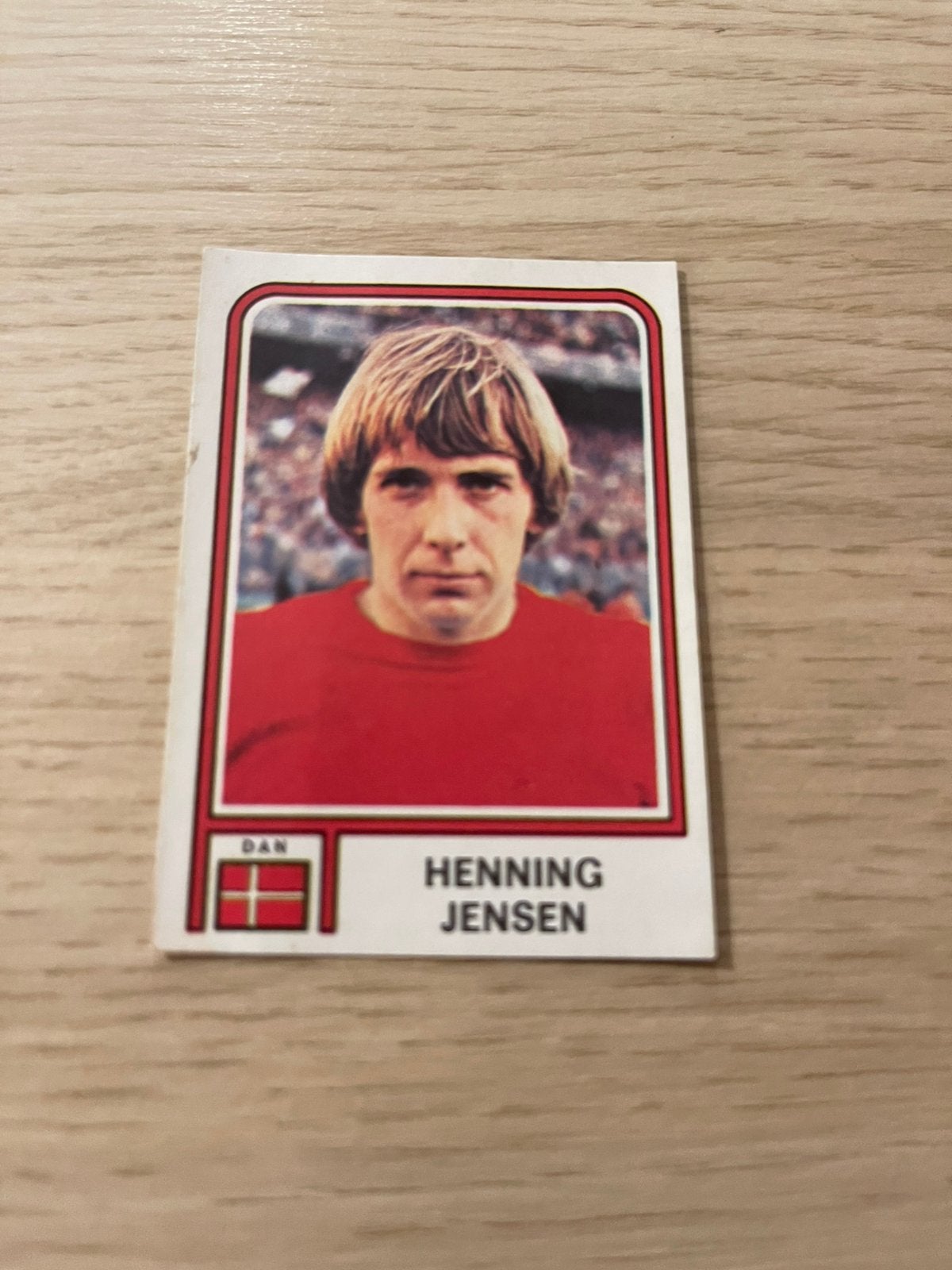 Henning Jensen Denemarken Panini 1978 WK Argentinie, Ophalen of Verzenden, Zo goed als nieuw, Sticker