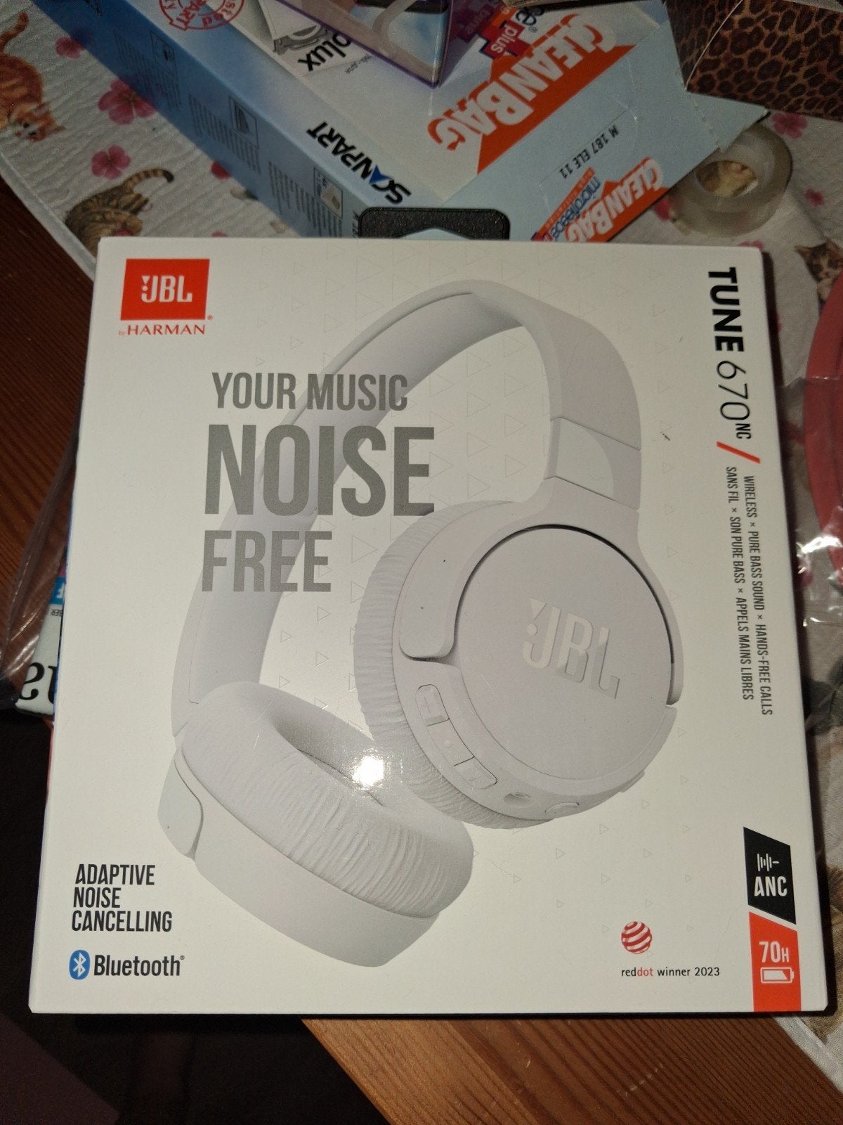 JBL Tune 670NC Draadloze Koptelefoon met Noise Cancelling, JBL, Nieuw, Ophalen of Verzenden, Wit