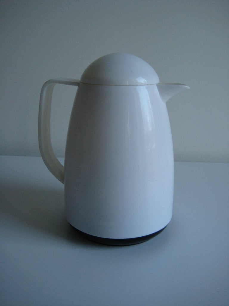 Witte thermoskan 500 ml handig om mee te nemen, Kunststof, Ophalen of Verzenden, Wit, Overige merken