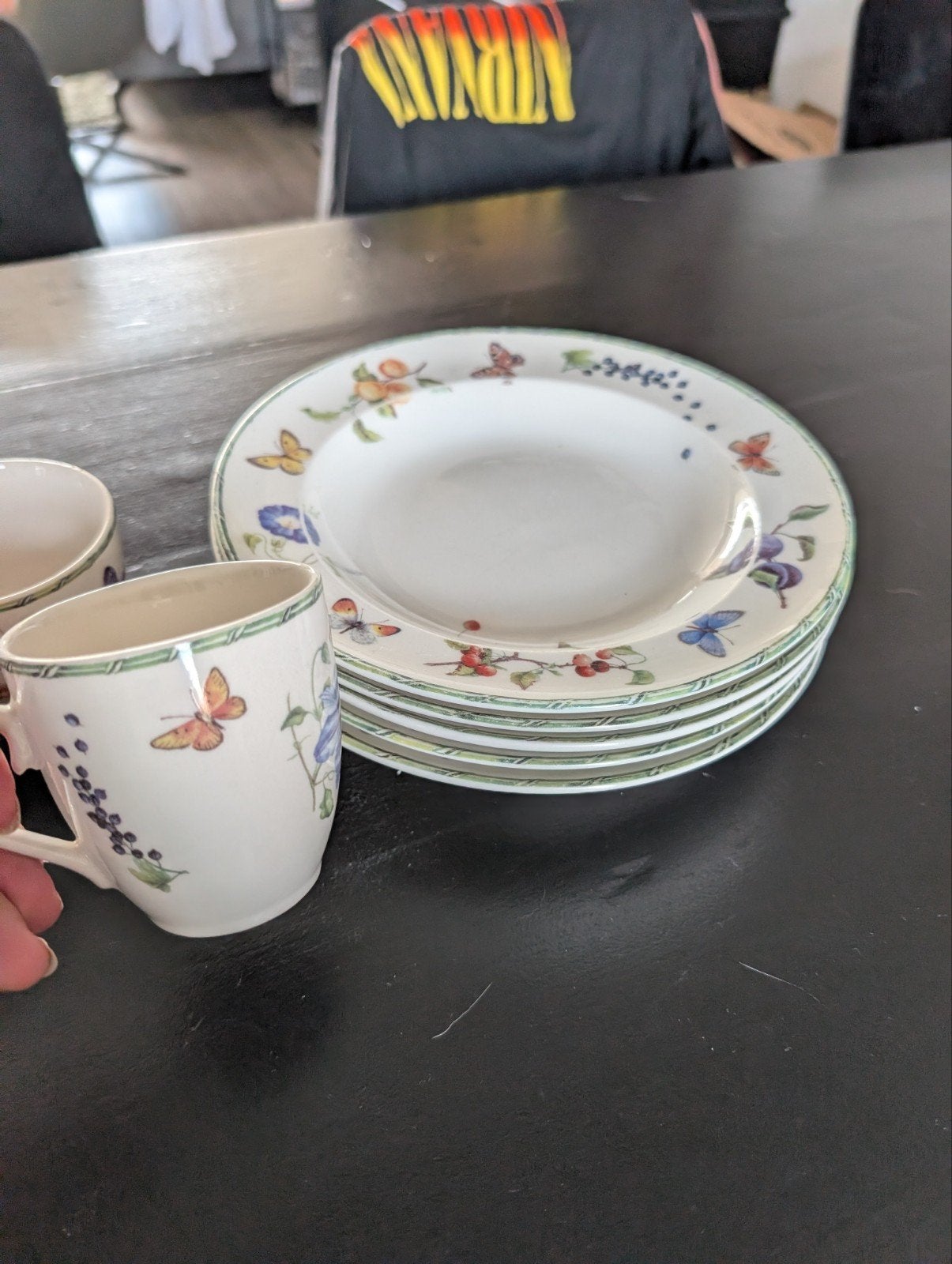 JBS Home Collection 'Fruit & Flowers' servies, Huis en Inrichting, Keuken | Servies, Gebruikt, Overige merken, Keramiek, Landelijk/Boerenbont