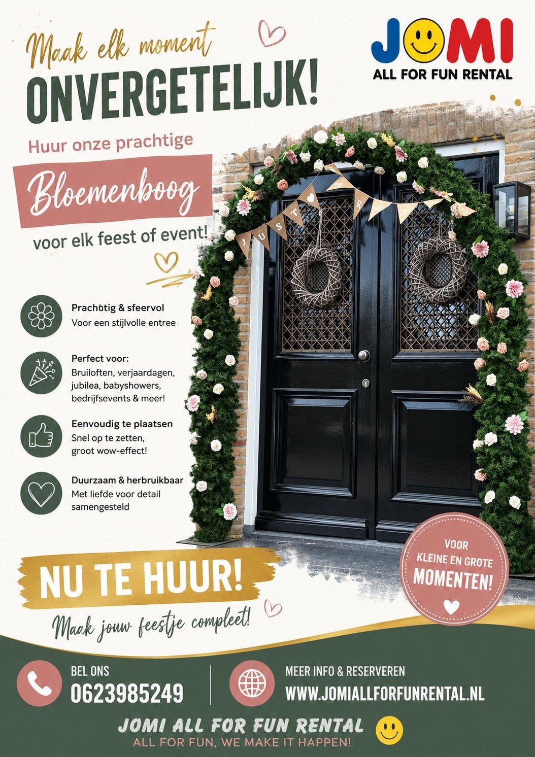 Huwelijksboog te huur voor elk feest of evenement!, Ophalen, Overige