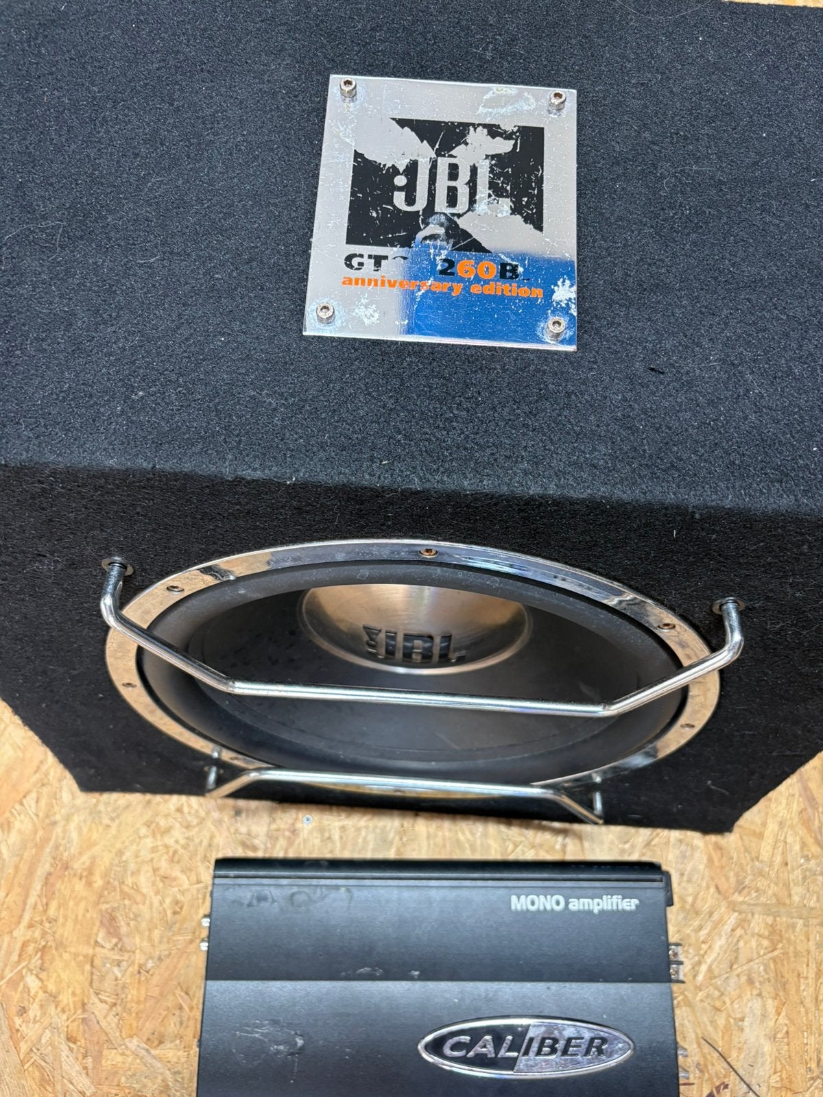Jbl subwoofer met caliber monoblock, Ophalen, Zo goed als nieuw