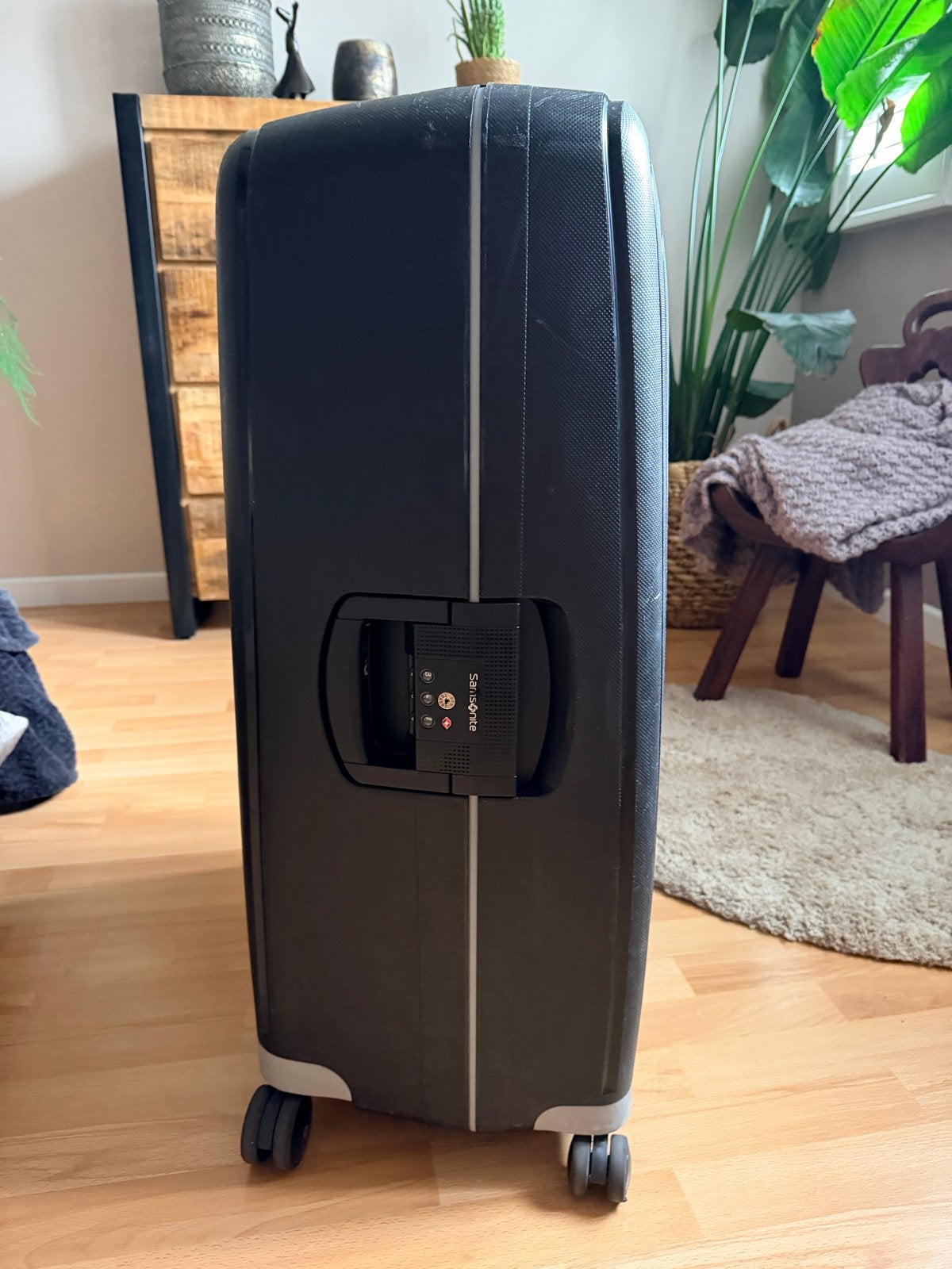 -  Samsonite S'Cure Spinner 81 cmLichtgewicht en Duurzaam, Ophalen, 30 cm of meer, Gebruikt, Zwart