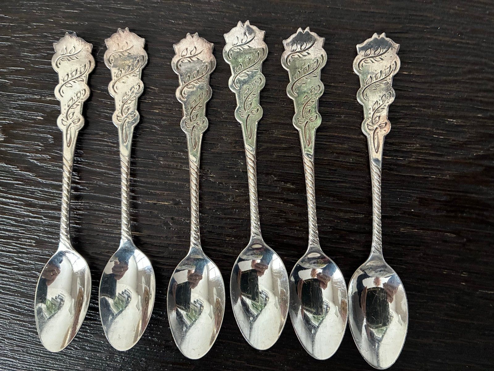 6 Douwe Egberts lepeltjes - Vintage verzamelobject, Ophalen of Verzenden