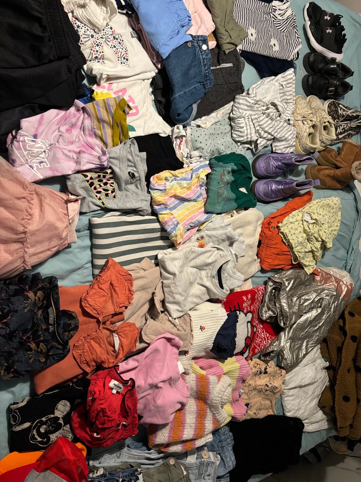 Grote kleding-schoenenbundel voor meisjes 6 jaar maat 116, Ophalen, Gebruikt, Meisje