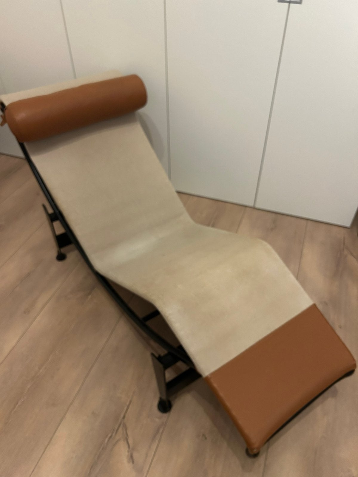 Originele Cassina LC4 chaise lonque van Le Corbusier, Ophalen, Vintage/ modern, Eenpersoons, Leer