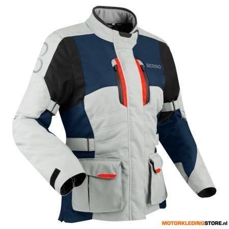 Bering Siberia dames motorjas, Grijs-Blauw-Rood, Ophalen of Verzenden, Nieuw met kaartje