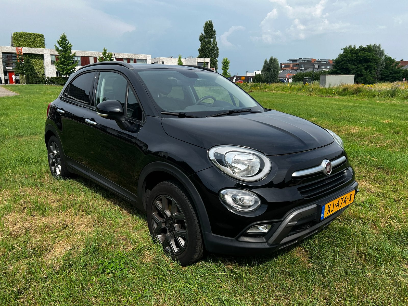 Fiat 500X 1.4T Multiair 16V 140 2016 Zwart, Auto's, 4 cilinders, 500X, Zwart, 1200 kg