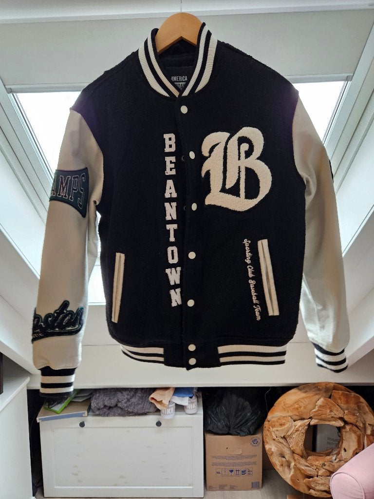 america today basebaljack maat xs, Ophalen of Verzenden, Zo goed als nieuw, Maat 34 (XS) of kleiner, Blauw