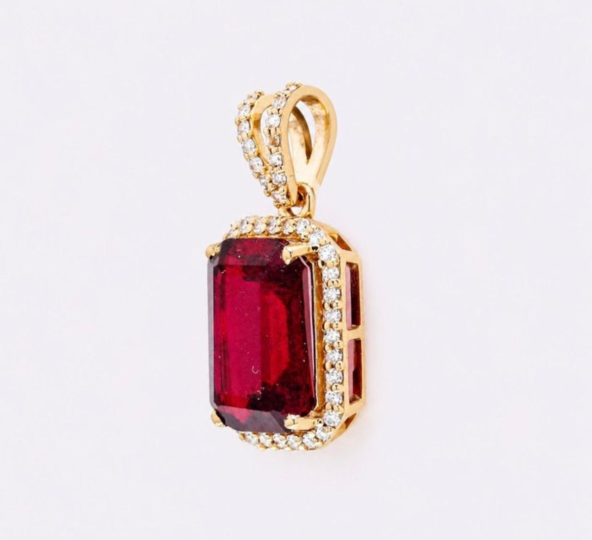 Pendant rebuliet Goude 14k hanger, Ophalen of Verzenden, Zo goed als nieuw, Goud