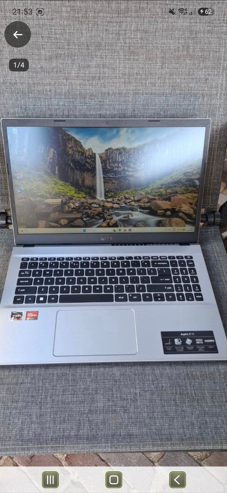 Acer Aspire - 16GB RAM, 512GB SSD Laptop, Computers en Software, Windows Laptops, 15 inch, AMD Ryzen, Zo goed als nieuw, SSD