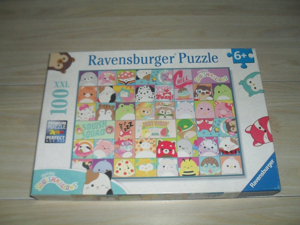 Squishmallows puzzle 100 XXL stukken, Ophalen, Minder dan 500 stukjes, Zo goed als nieuw, Legpuzzel
