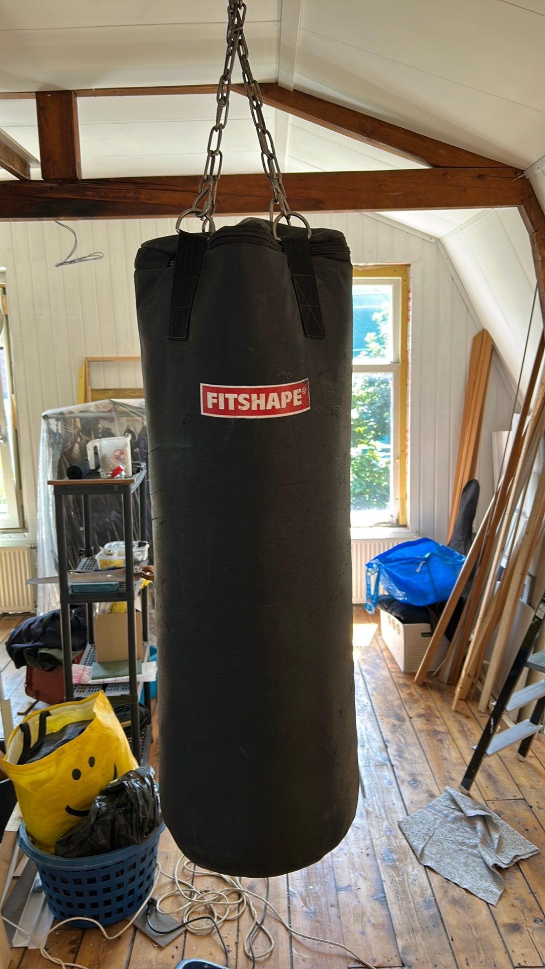 Fitshape bokszak , zwart, Sport en Fitness, Ophalen, Zo goed als nieuw, Bokszak