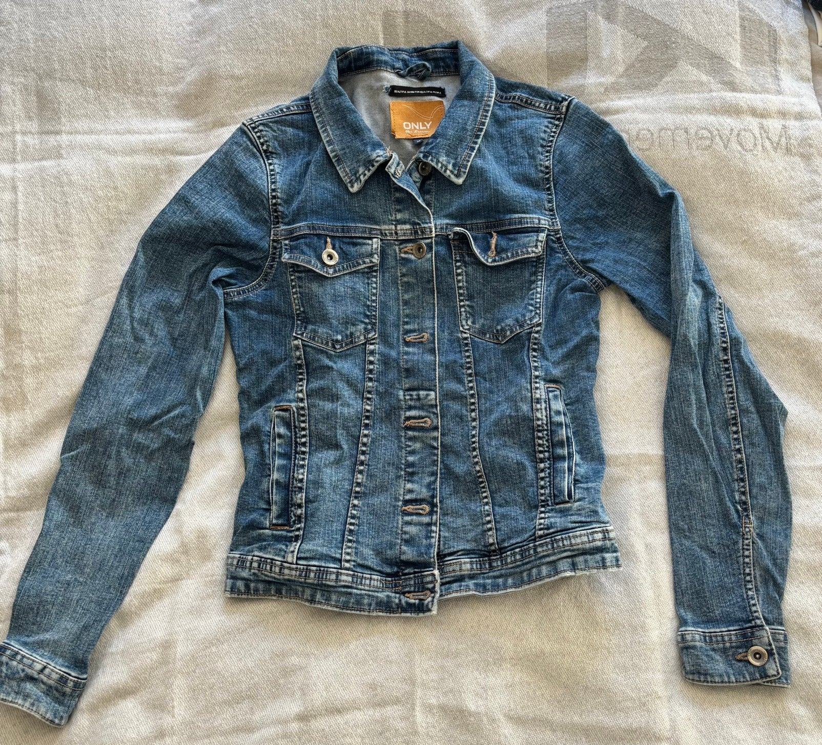 Spijkerjas - Dames - Maat 36 - Only, Ophalen of Verzenden, Gedragen, Maat 36 (S), Blauw