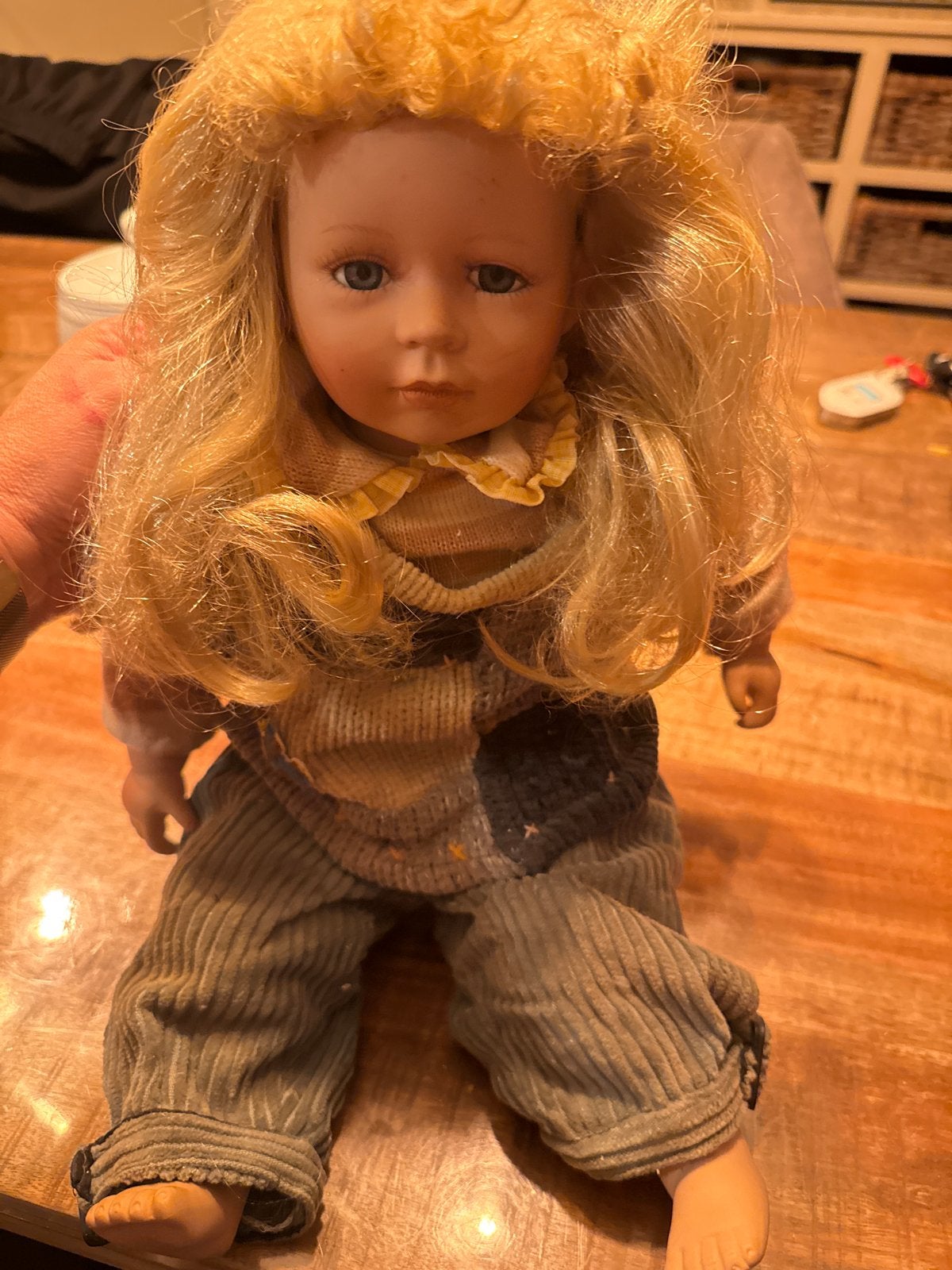 Vintage Poppen porselijn jongen en meisje, Verzamelen, Ophalen of Verzenden, Gebruikt, Pop