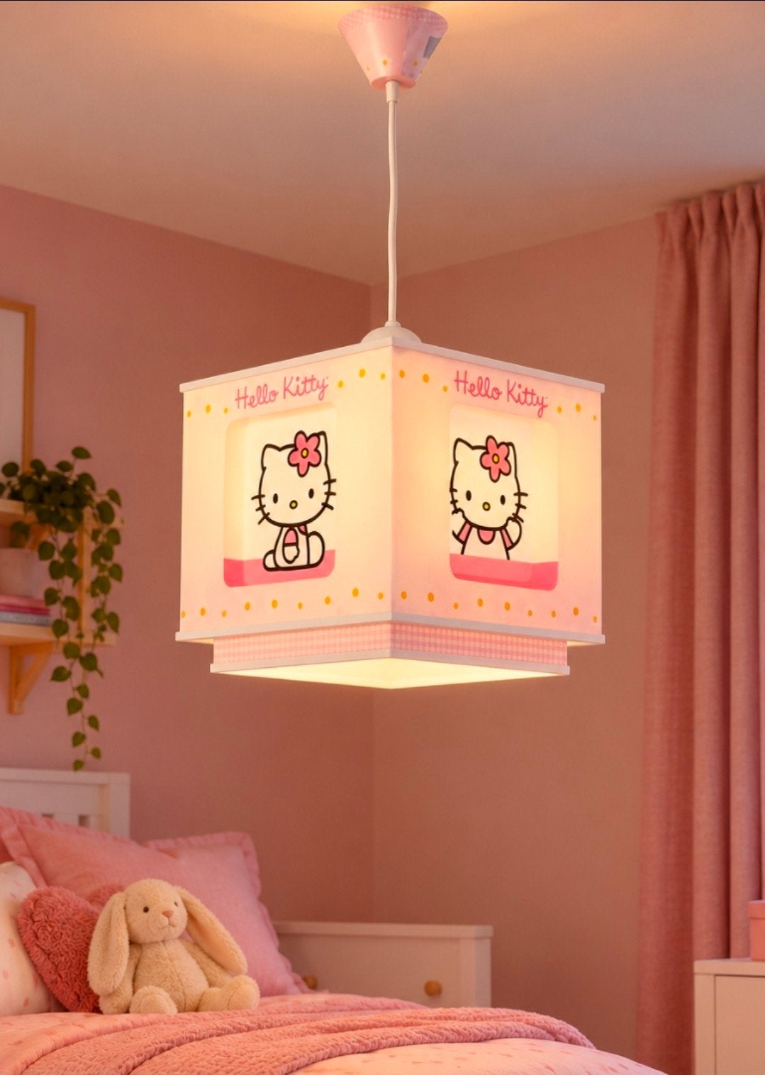 Dalber Hello Kitty babykamer hanglamp – Kitty zoekt baby!, Ophalen of Verzenden, Lamp