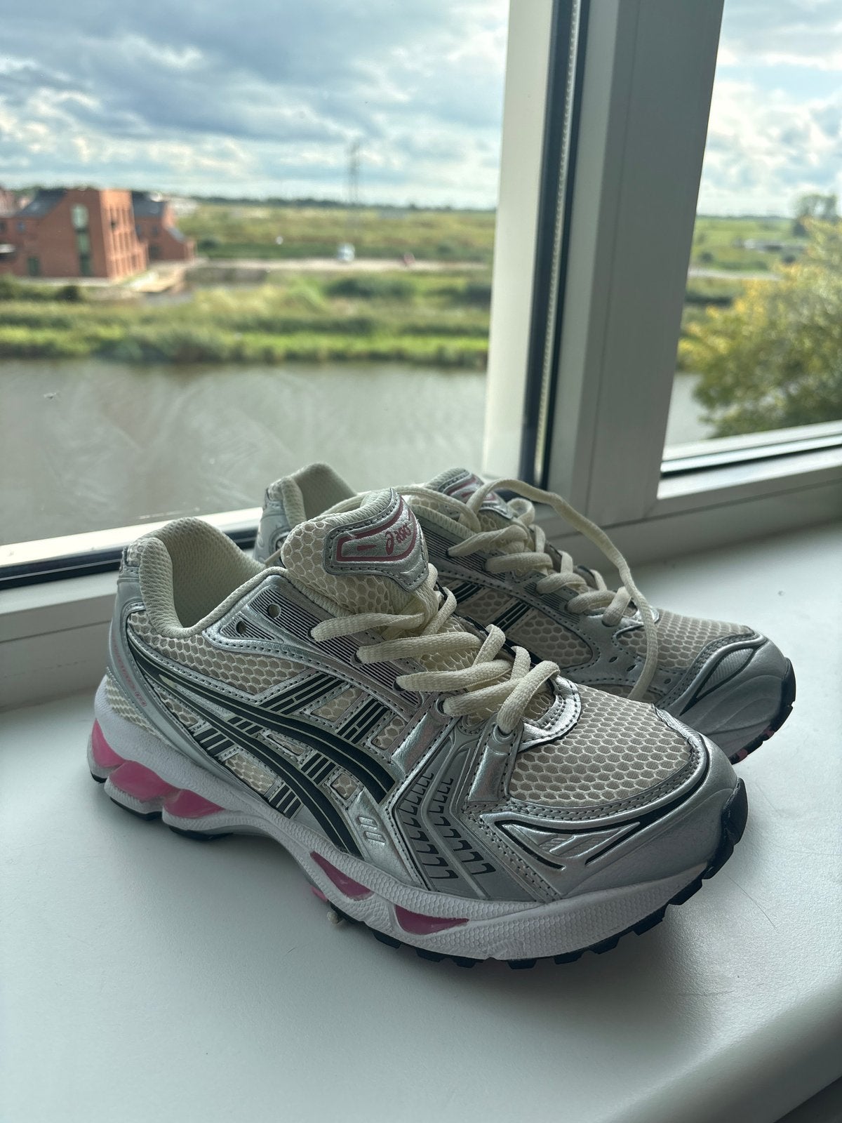 Asics Gel Kayano 14 - Maat 38 - Zo goed als nieuw, Verzenden, Wit, Sneakers of Gympen, Zo goed als nieuw