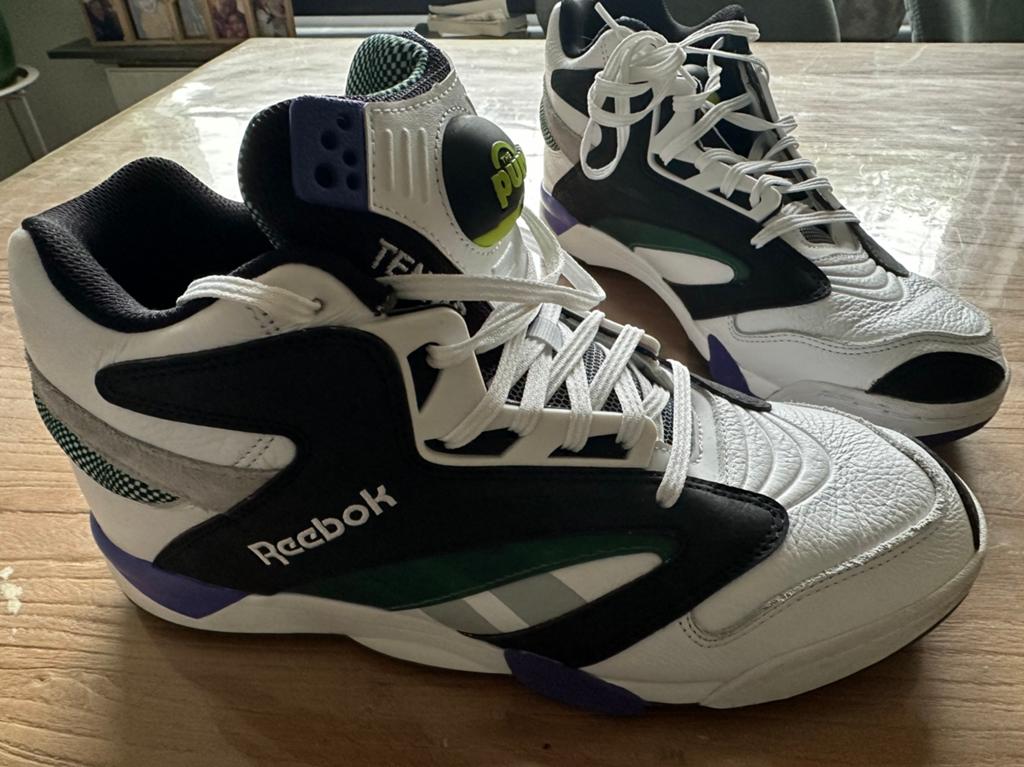 Reebok Shaq Victory Pump Basketball Meets Tennis, Ophalen of Verzenden, Gedragen, Wit, Sneakers of Gympen