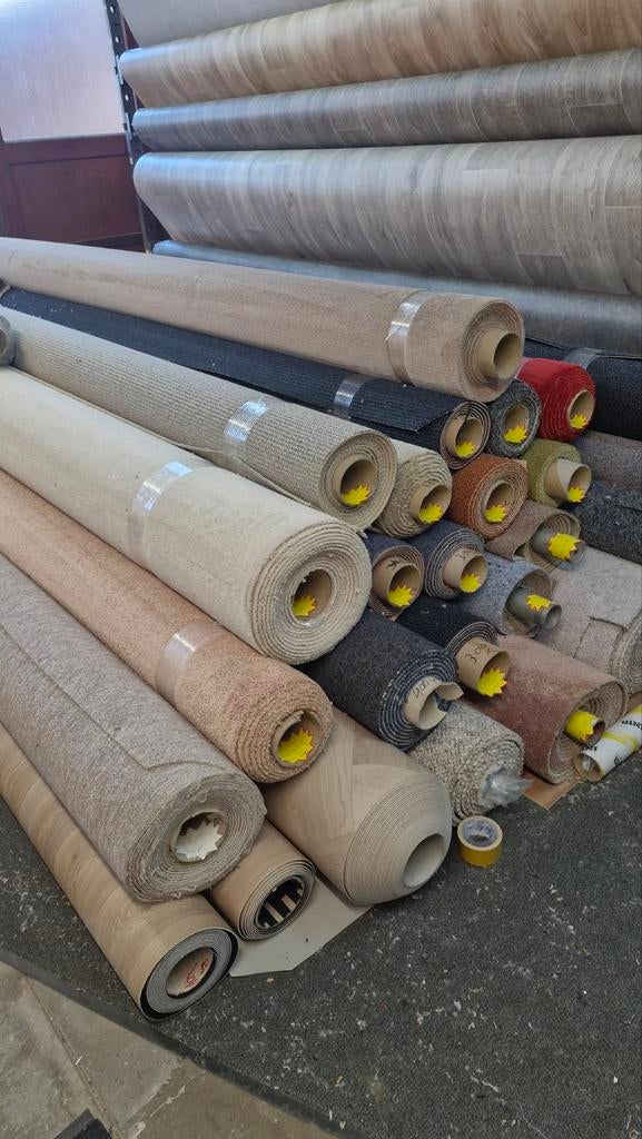 Tapijt en Vinyl Vloerbedekking - Grote Voorraad Verkoop, Ophalen, Nieuw, Modern, Klassiek, Neutraal, Diverse patronen, Tapijt