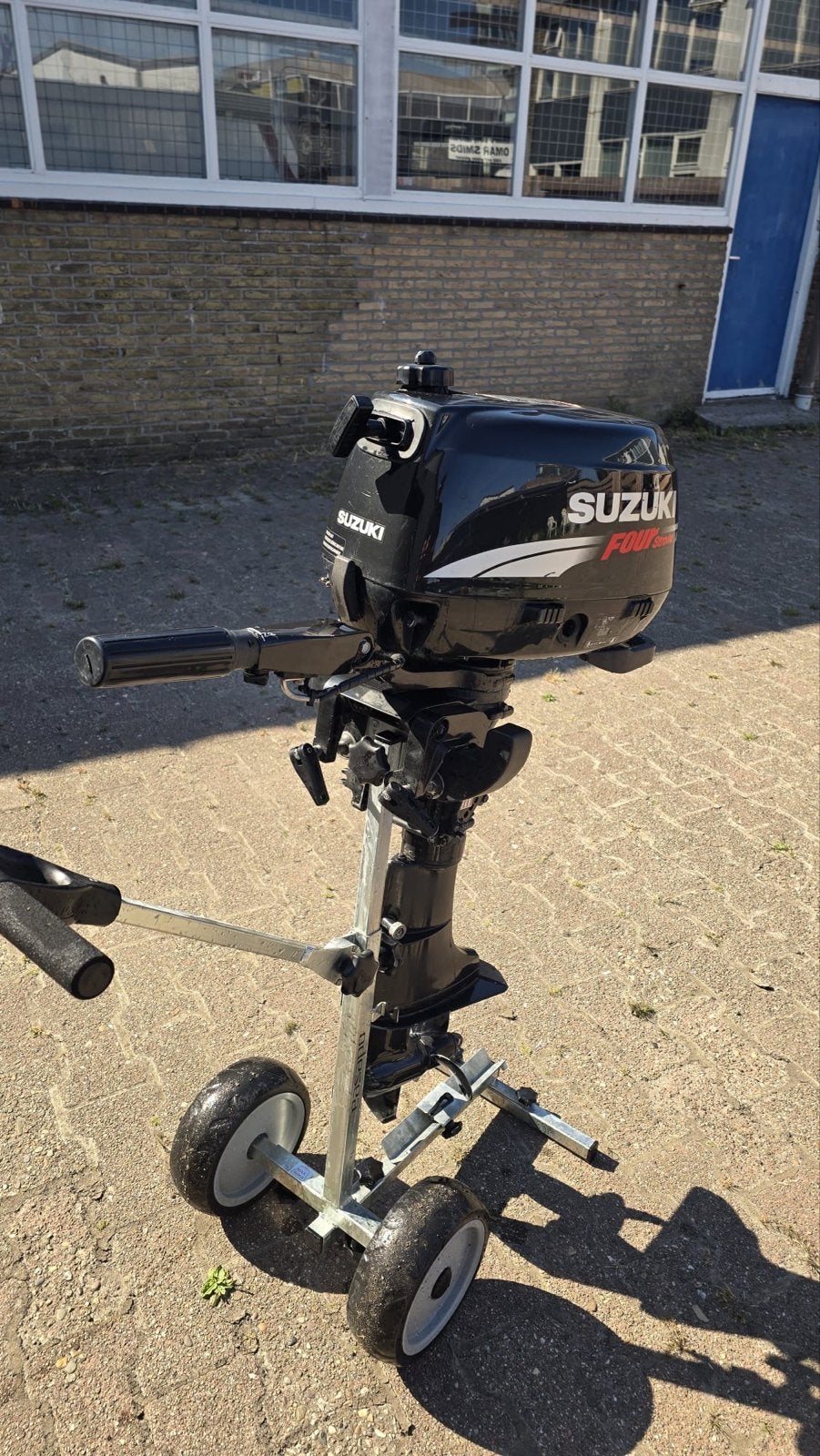 Suzuki 6pk 4 takt buitenboordmotor (met 4pk sticker), Watersport en Boten, Buiten- en Binnenboordmotoren, Ophalen, Gebruikt, 5 tot 10 pk