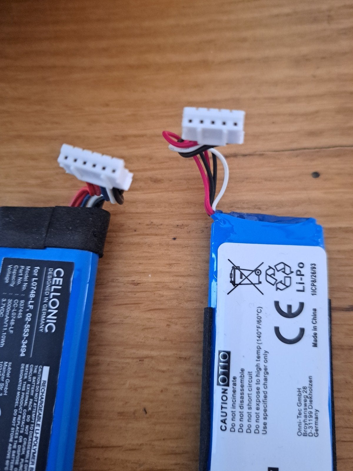 Nieuwe batterijen voor JBL Flip (OTB en Cellonic), Ophalen, Nieuw, Oplaadbaar