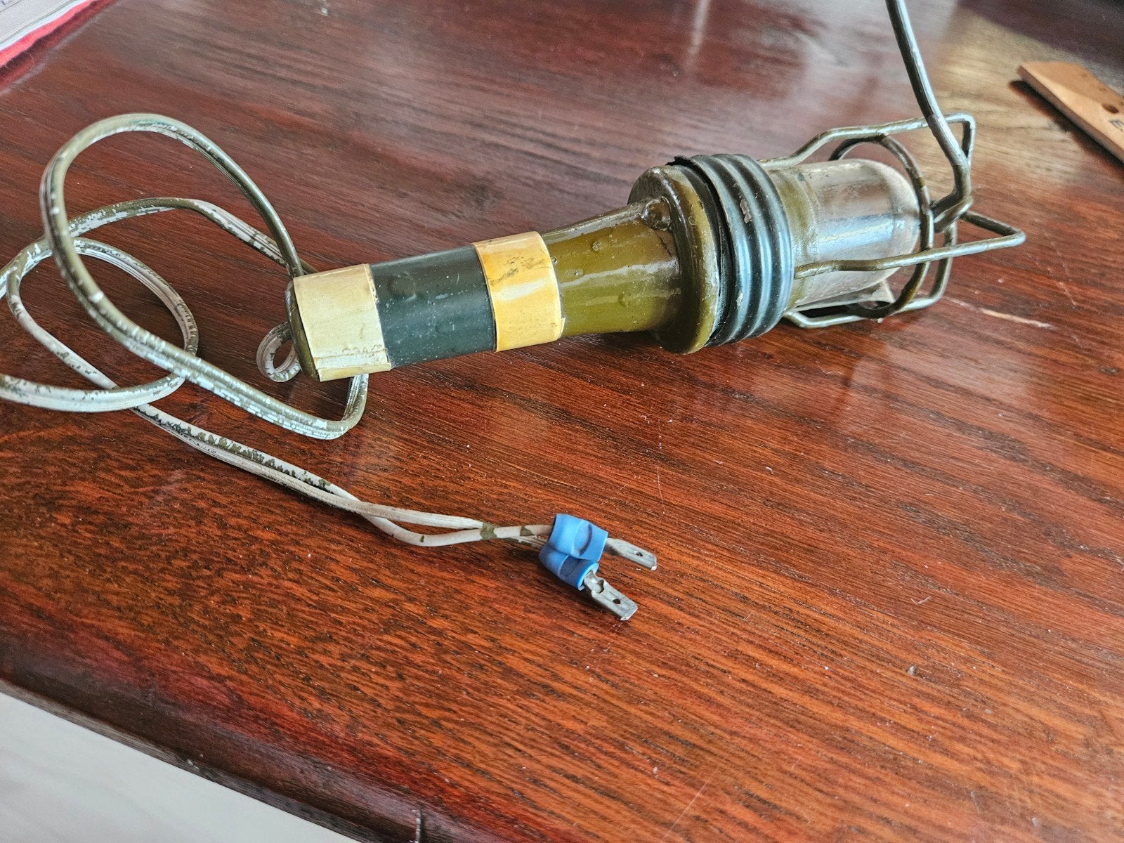Antieke Militaire Looplamp 12V - Legergroen - Origineel, Ophalen of Verzenden, Landmacht, Nederland