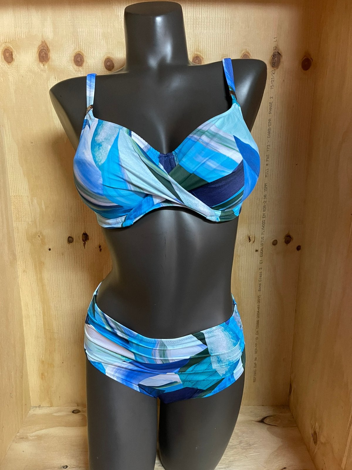 Fantasie bikini maat 75f slip s model aquada beach, Verzenden, Nieuw, Blauw, Bikini