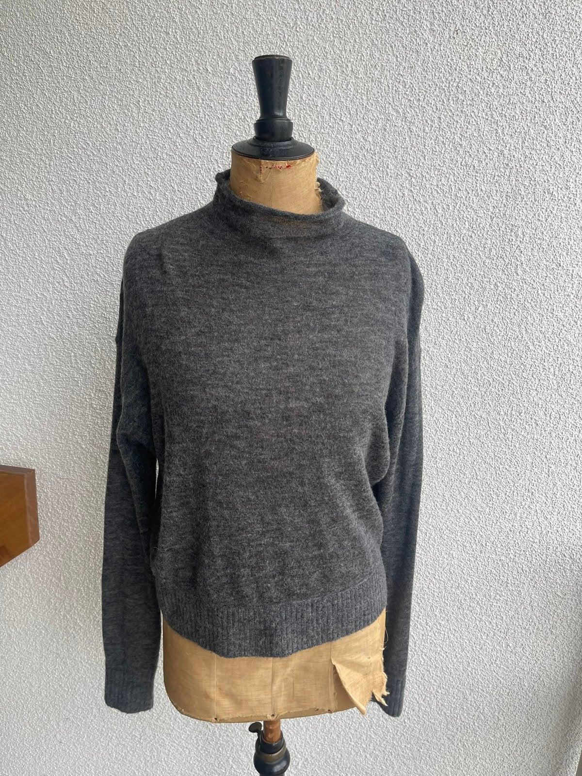 Mooie Grijze Wollen Trui met Opstaande Kraag ZARA, maat XL, Zara, Maat 46/48 (XL) of groter, Ophalen of Verzenden, Zo goed als nieuw