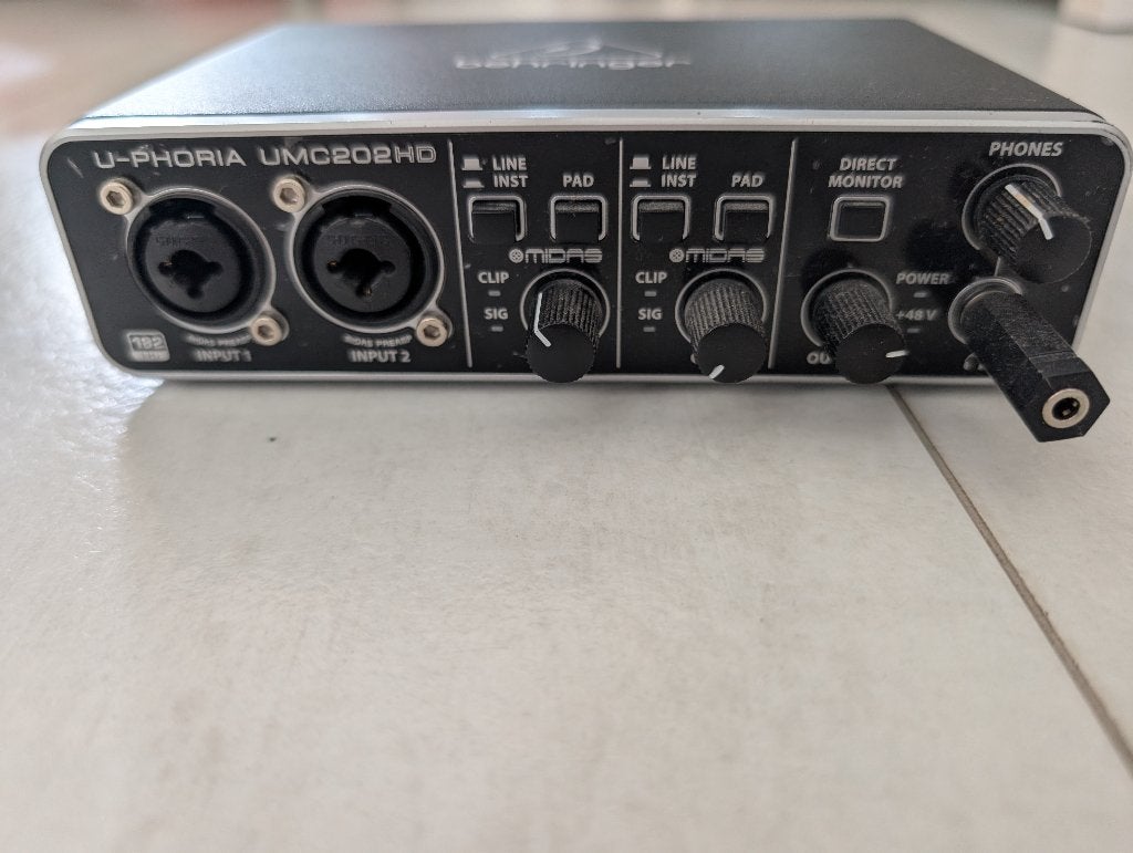Behringer U-Phoria UMC202HD USB Audio Interface, Ophalen of Verzenden, Gebruikt, Extern, Behringer