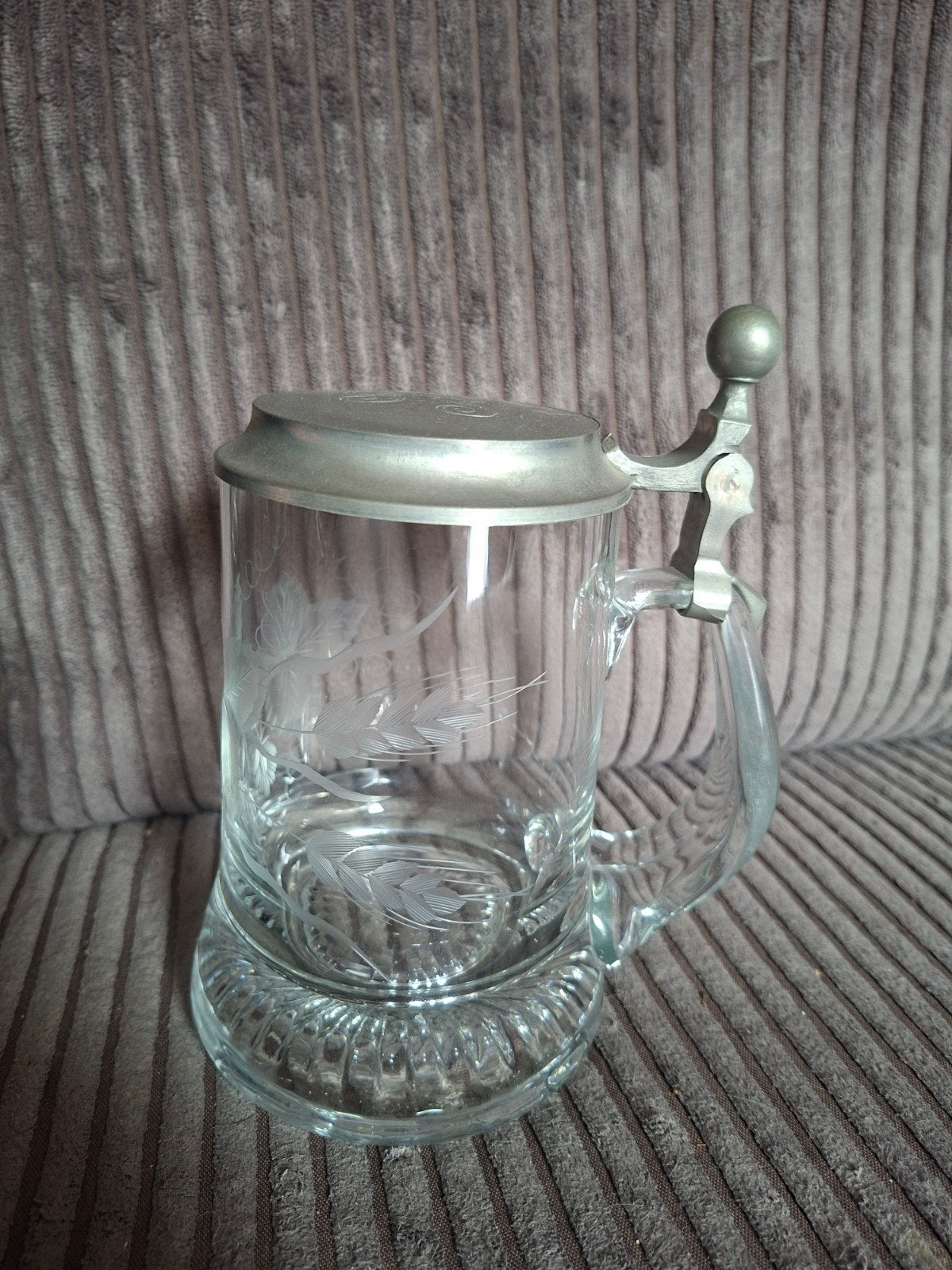 Heineken Bierpul met Scharnierend Deksel - Vintage Glas, Ophalen
