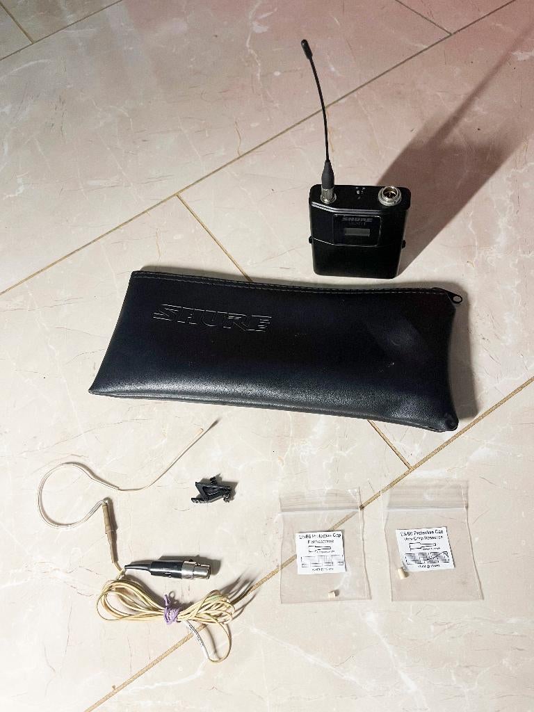 SHURE QLXD1 draadloos zender met SHURE Countryman headset, Muziek en Instrumenten, Microfoons, N, N, Overige typen, Ophalen of Verzenden