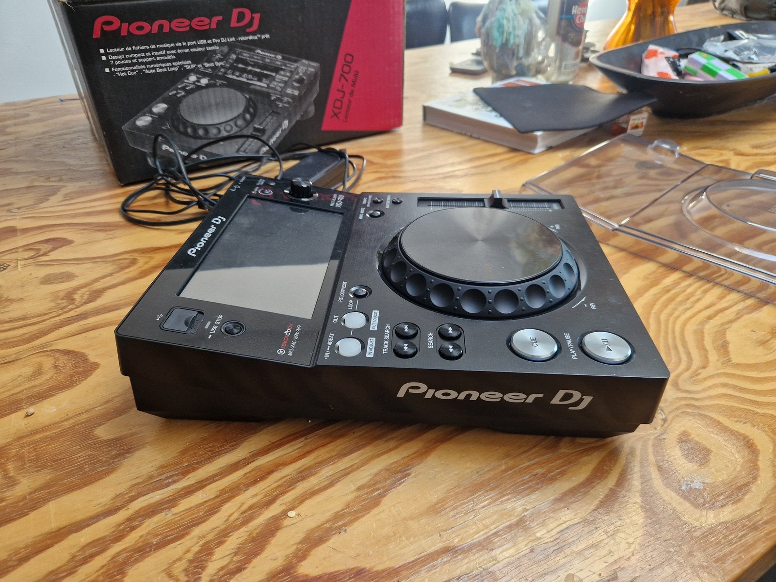 XDJ-700 ZGAN incl decksaver en doos, Ophalen, Zo goed als nieuw, Pioneer