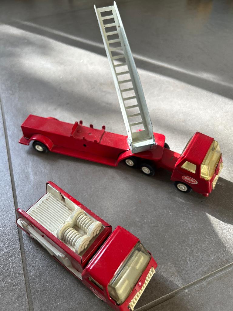 Vintage tonka brandweerwagens, Verzamelen, Speelgoed, Ophalen of Verzenden, Gebruikt