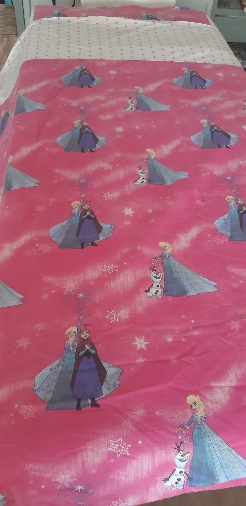 dekbedovertrek Disney Frozen 130x150, Gebruikt, Meisje, Dekbedovertrek, Ophalen of Verzenden