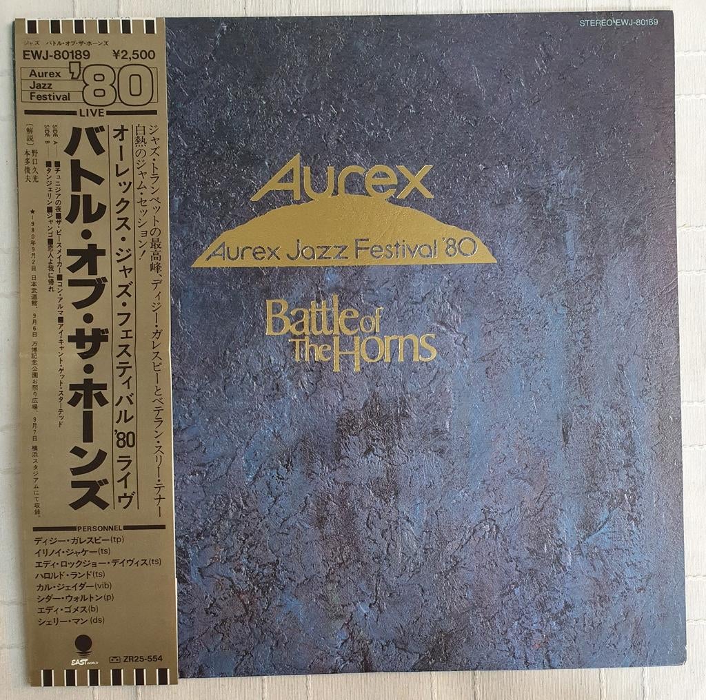 LP Aurex jazz festival '80 - Battle of the horns - 1980, Verzenden, 1980 tot heden, Zo goed als nieuw, 12 inch