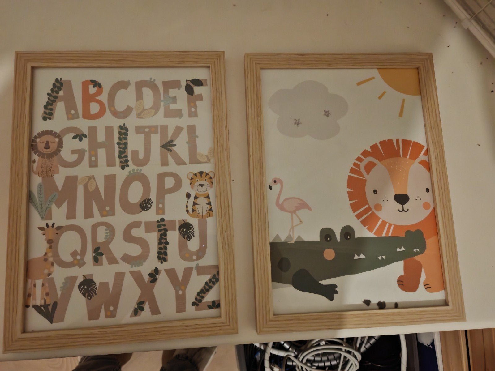 2x A4 Lijstjes Kinderkamer/Babykamer - Dieren & Alfabet, Ophalen of Verzenden, Wanddecoratie