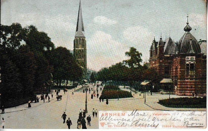 ARNHEM - VELPERPLEIN, Ophalen of Verzenden, Voor 1920, Gelopen, Gelderland
