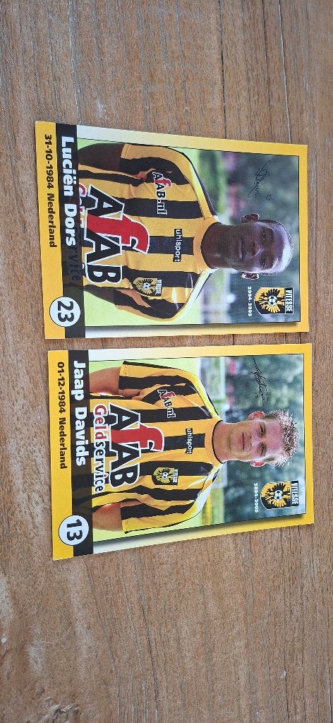 Spelerskaart; 2x Vitesse, Ophalen of Verzenden, Nieuw, Vitesse, Spelerskaart