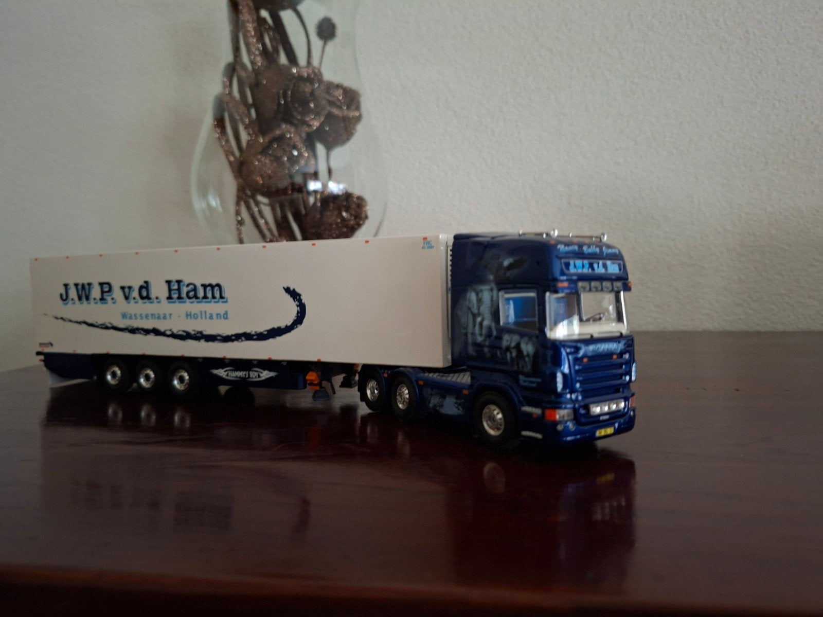 tekno Scania R500 Jwp van de Ham, Ophalen of Verzenden, Zo goed als nieuw, Bus of Vrachtwagen, Tekno
