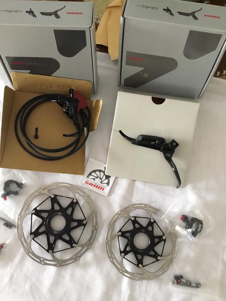 Te koop setje SRAM Level Ultimate remmen, Fietsen en Brommers, Fietsonderdelen, Remmen, Nieuw, Ophalen of Verzenden, Aluminium