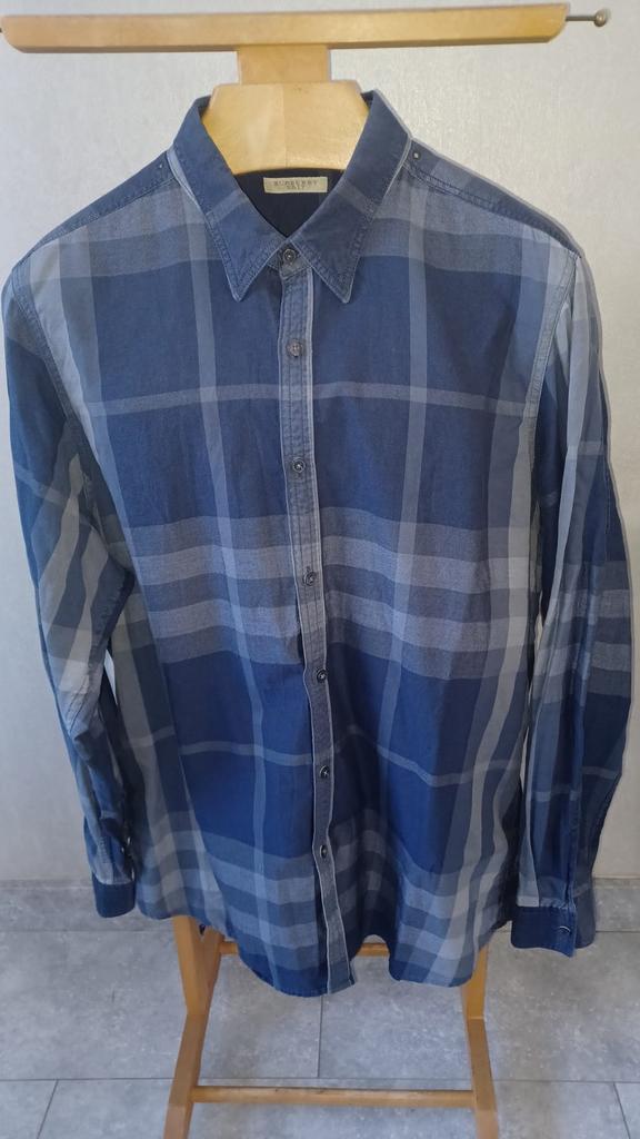 Burberry Brit overhemd maat XL 100% katoen  goed staat, Gedragen, Halswijdte 43/44 (XL), Burberry, Verzenden