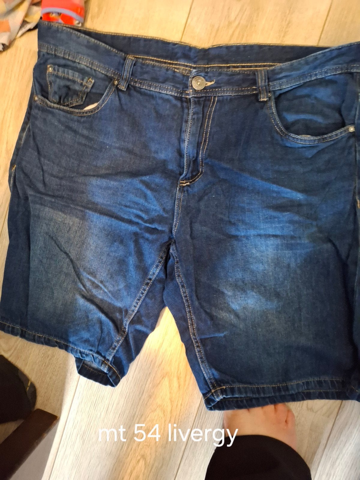 korte broek mt 54, Ophalen of Verzenden, Zo goed als nieuw, Blauw, W36 - W38 (confectie 52/54)