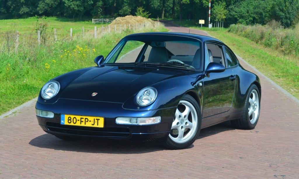 Porsche 911 3.6 Carrera Coupe AUT E2 1994 Blauw, Auto's, Porsche, Particulier, Benzine, Coupé, Automaat, Geïmporteerd, Blauw, Grijs