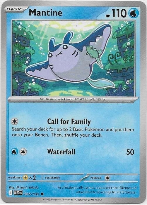 Mega Evolution,  Mantine [common] 32/132, Verzenden, Nieuw, Losse kaart