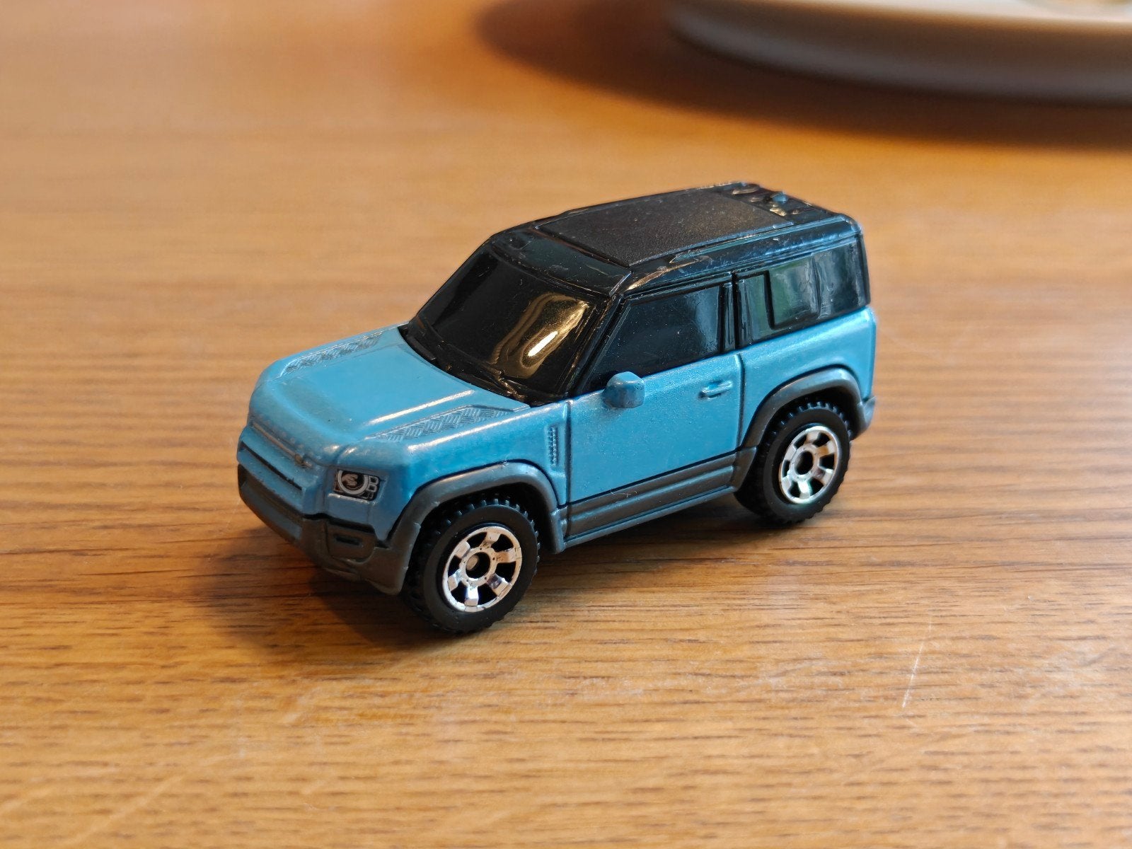 Matchbox Land Rover Defender BLAUW, Ophalen of Verzenden, Zo goed als nieuw, Auto