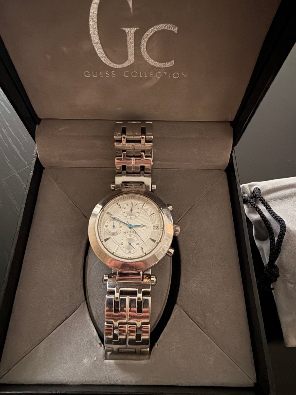 Guess Collection GC horloge, zo goed als nieuw, Overige merken, Staal, Polshorloge, Ophalen of Verzenden