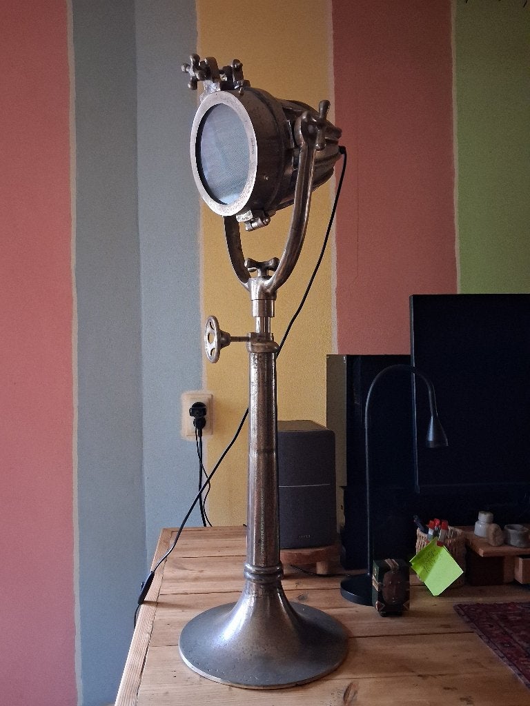 Industrial staande lamp., Ophalen, Zo goed als nieuw, Glas, 100 tot 150 cm