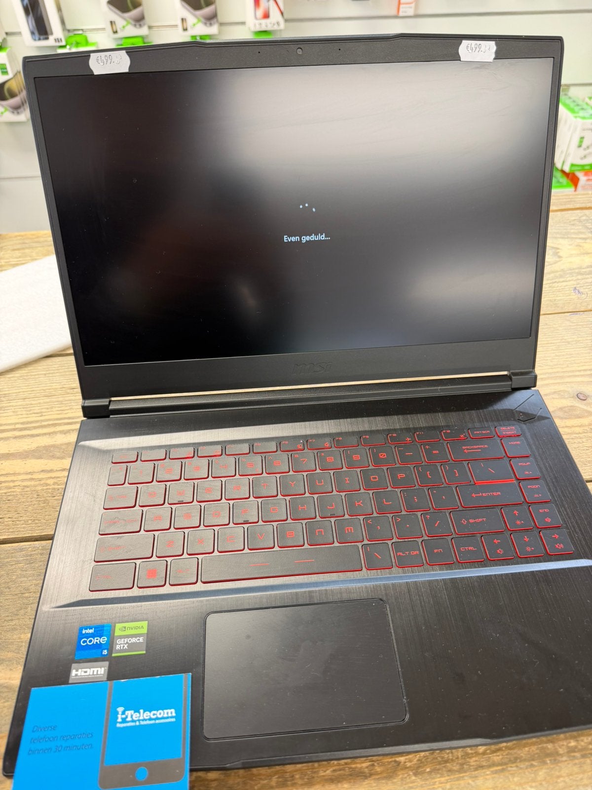 MSI MS-16R8 15 Core i5 4.4 GHz SSD 512 GB - 16GB - RTX 4050, Computers en Software, Windows Laptops, Ophalen of Verzenden, 2 tot 3 Ghz