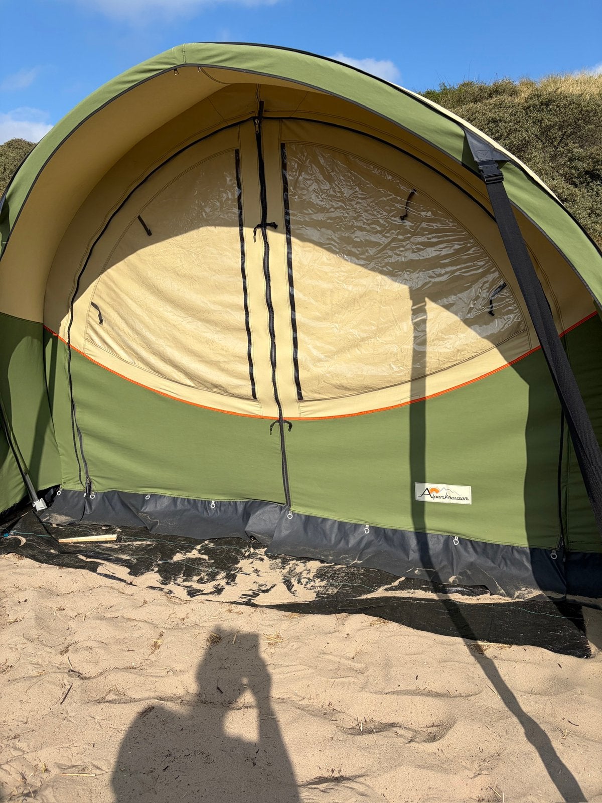 Alpenkreuzer Open Air 2021 met Luifel + Bijzettent, Caravans en Kamperen, Ophalen, Alpenkreuzer, Meerkleurig, Tot en met 4